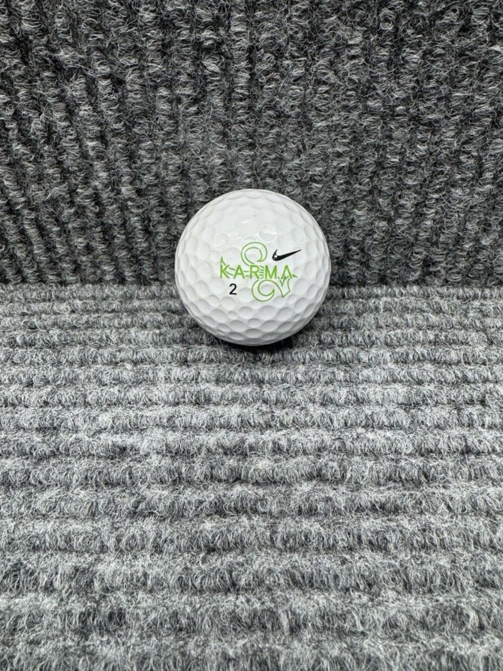 Nike Karma 2 Golf Ball White - Black Check - Green Logo